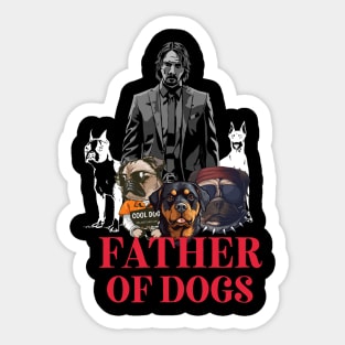 Father of Dogs Sticker